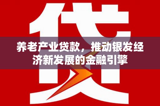 昌平养老产业贷款，推动银发经济新发展的金融引擎
