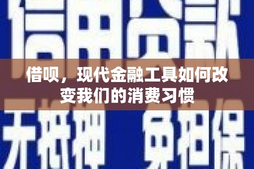 昌平借呗，现代金融工具如何改变我们的消费习惯